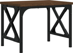 vidaXL - Printerstandaard - 40x30x31 - cm - bewerkt - hout - bruin - eikenkleur