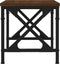 vidaXL - Printerstandaard - 40x30x31 - cm - bewerkt - hout - bruin - eikenkleur