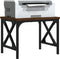 vidaXL - Printerstandaard - 40x30x31 - cm - bewerkt - hout - bruin - eikenkleur