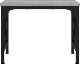 vidaXL - Printerstandaard - 40x30x31 - cm - bewerkt - hout - grijs - sonoma - eiken