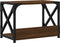 vidaXL - Printerstandaard - 44x26x31,5 - cm - bewerkt - hout - bruin - eikenkleur