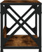 vidaXL - Printerstandaard - 44x26x31,5 - cm - bewerkt - hout - gerookt - eikenkleur