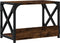 vidaXL - Printerstandaard - 44x26x31,5 - cm - bewerkt - hout - gerookt - eikenkleur