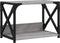 vidaXL - Printerstandaard - 44x26x31,5 - cm - bewerkt - hout - grijs - sonoma - eiken
