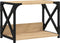 vidaXL - Printerstandaard - 44x26x31,5 - cm - bewerkt - hout - sonoma - eikenkleurig