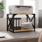 vidaXL - Printerstandaard - 44x26x31,5 - cm - bewerkt - hout - sonoma - eikenkleurig