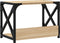 vidaXL - Printerstandaard - 44x26x31,5 - cm - bewerkt - hout - sonoma - eikenkleurig