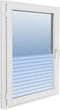 vidaXL - Privacyfolie - matte - strepen - zelfklevend - 0,9x20 - m