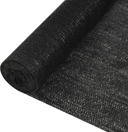 vidaXL - Privacynet - 150 - g/m² - 1,5x50 - m - HDPE - zwart