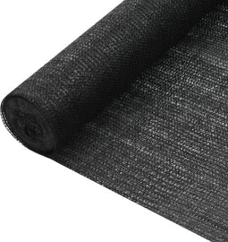 vidaXL - Privacynet - 75 - g/m² - 1,2x10 - m - HDPE - zwart