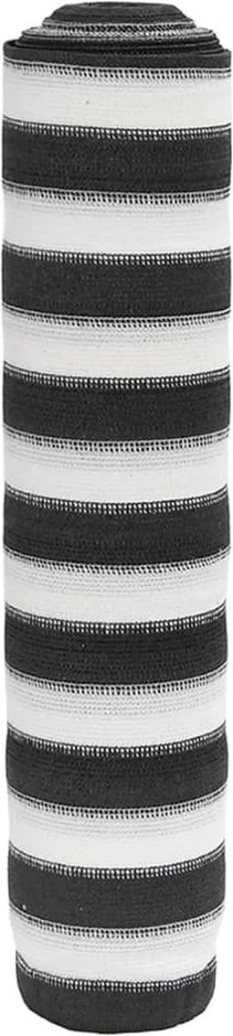 vidaXL - Privacynet - 75 - g/m² - 1,2x25 - m - HDPE - antracietkleurig - en - wit