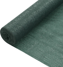 vidaXL - Privacynet - 75 - g/m² - 1,5x10 - m - HDPE - groen