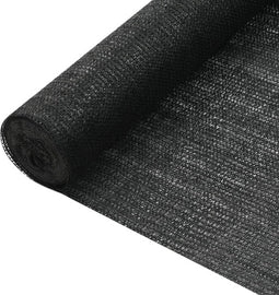 vidaXL - Privacynet - 75 - g/m² - 1,5x25 - m - HDPE - zwart