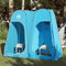 vidaXL - Privacytent - pop-up - waterdicht - blauw