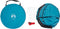 vidaXL - Privacytent - pop-up - waterdicht - blauw