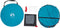 vidaXL - Privacytent - pop-up - waterdicht - blauw