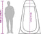 vidaXL - Privacytent - pop-up - waterdicht - blauw