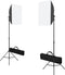 vidaXL - Professionele - studiolampen - 2 - st - 40x60 - cm - staal - zwart