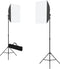 vidaXL - Professionele - studiolampen - 2 - st - 40x60 - cm - staal - zwart
