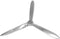 vidaXL - Propeller - voor - aan - de - muur - 70 - cm - aluminium - zilver