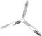 vidaXL - Propeller - voor - aan - de - muur - 70 - cm - aluminium - zilver
