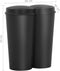 vidaXL - Prullenbak - dubbel - 50 - L - zwart
