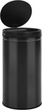 vidaXL - Prullenbak - met - automatische - sensor - 60 - L - koolstofstaal - zwart