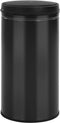 vidaXL - Prullenbak - met - automatische - sensor - 60 - L - koolstofstaal - zwart