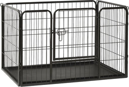 vidaXL - Puppyren - 91,5x59x61 - cm - staal