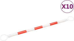 vidaXL - Pylonstangen - inklapbaar - 10 - st - 116-197 - cm