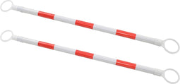 vidaXL - Pylonstangen - inklapbaar - 116-197 - cm - kunststof - 2 - st