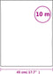 vidaXL - Raamfolie - mat - 45x1000 - cm - PVC - wit