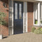 vidaXL - Raamfolie - statisch - mat - transparant - grijs - 90 - x - 500 - cm - PVC