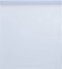 vidaXL - Raamfolie - statisch - mat - transparant - wit - 45x1000 - cm - PVC