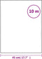 vidaXL - Raamfolie - statisch - mat - transparant - wit - 45x1000 - cm - PVC