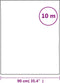 vidaXL - Raamfolie - statisch - mat - transparant - wit - 90x1000 - cm - PVC