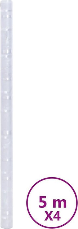 vidaXL - Raamfolies - 4 - st - mat - bamboepatroon - PVC