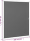 vidaXL - Raamhor - 100x120 - cm - antracietkleurig