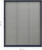 vidaXL - Raamhor - plissé - 60x80 - cm - aluminium - antracietkleurig