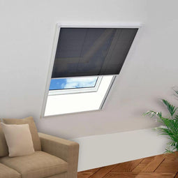 vidaXL - Raamhor - plissé - 60x80 - cm - aluminium