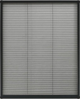 vidaXL - Raamhor - plissé - 80x100 - cm - aluminium