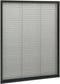 vidaXL - Raamhor - plissé - 80x100 - cm - aluminium