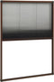 vidaXL - Raamhor - plissé - 80x120 - cm - aluminium - bruin
