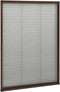 vidaXL - Raamhor - plissé - 80x120 - cm - aluminium - bruin
