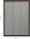 vidaXL - Raamhor - plissé - 80x120 - cm - aluminium - bruin