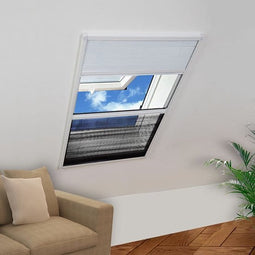 vidaXL - Raamhor - plissé - met - verduistering - 80x100 - cm - aluminium