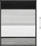 vidaXL - Raamhor - plissé - met - verduistering - 80x100 - cm - aluminium