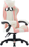 vidaXL - Racestoel - kunstleer - roze