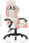 vidaXL - Racestoel - kunstleer - roze