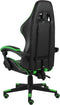 vidaXL - Racestoel - kunstleer - zwart - en - groen